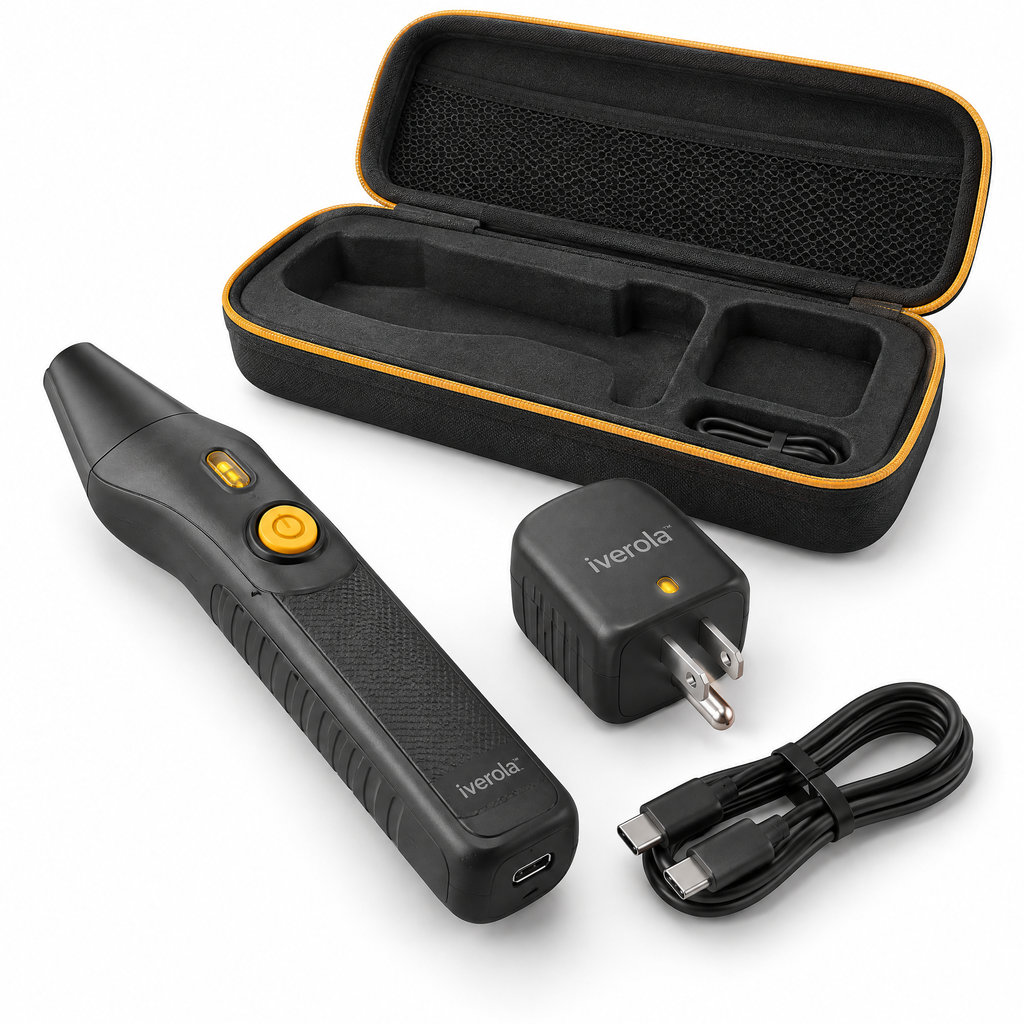 Iverola™ BreakerScout Digital Circuit Breaker Finder Kit — Electronic Outlet-to-Breaker Identifier with Plug-In Signal Transmitter, Handheld Circuit Scanner, Audible Detection &amp; USB-C Rechargeable Receiver for Home Electrical Troubleshooting